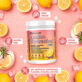 Fit & Lean Amino Hydration & Energy Rosa Lemonad 363g