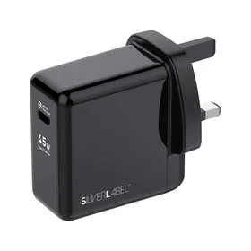 SilverLabel 29431SL10 Chargeur USB Type-C Universel 45W
