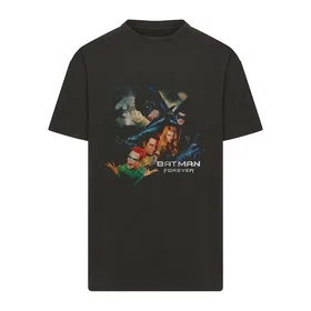 MERCHCODE Batman Forever Poster Heavy Oversize Kortärmad T-shirt (Herr)