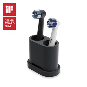 Qikfresh Support pour brosse à dents Silicone Blanc