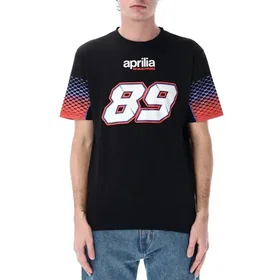Aprilia Jorge Martin 89 Short Sleeve T-shirt Black (Men's)