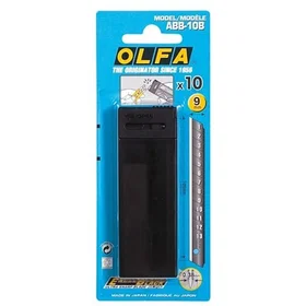 Olfa Snap-Off Blades 9mm Stainless Steel 10-pack