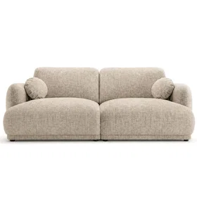 Bestmobilier Lars Canapé droit 3 places convertible avec coffre de rangement