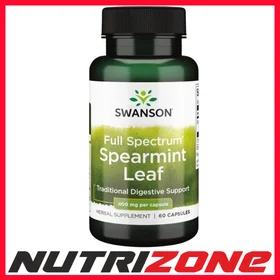 Swanson Spearmint Leaf 400mg 60 Gélules