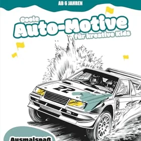 Storytellers Malbuch & Ausmalbuch Autos & Rennwagen ab 6 Jahren Coloring Book för Barn
