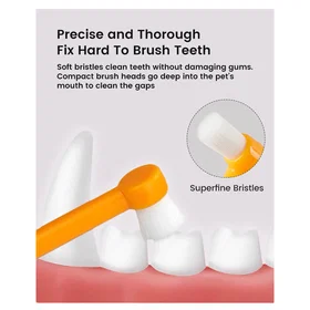 Dentadan Pets Fingerborste Mini Gul