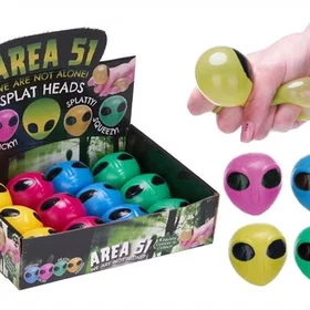 Squishy Alien Splat Heads Fidget Spinner 6 cm