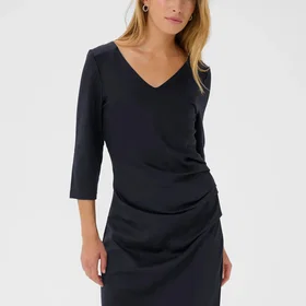 Kaffe Kaindia V-Neck 3/4 Sl Kjole