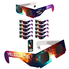 Helioclipse Lunettes de protection Lunettes d'éclipse solaire (Or)