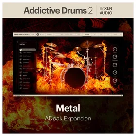 XLN Audio Addictive Drums 2 Metal ADpak Audio Production Software 3 User