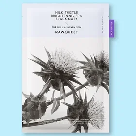 Rawquest Milk Thistle Brightening SPA Black Mask Sheet Mask 5g