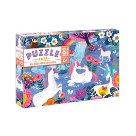 Deux Coqs d'Or Pays des licornes Puzzle 100 Pièces