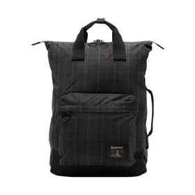 Barbour Field Tartan Wax Backpack