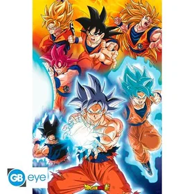 Juliste Poster Dragon Ball Super Goku Transformations 91.5x61cm