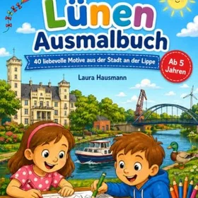 Mein Großes Lünen Ausmalbuch Färgläggningsbok för barn
