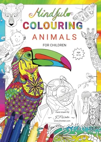 Mindful Colouring Animals for Children Coloring Book