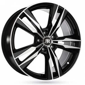 Racer Shiny Black Machined Face 7x16 5/108 ET40 CB65.1