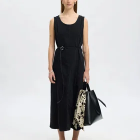 Selected Slfsveja Lång Denim Klänning