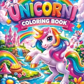 Kawaii Cute Unicorn N.2 Färgläggningsbok