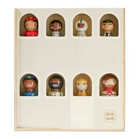 Petite Figurines en hêtre blanc