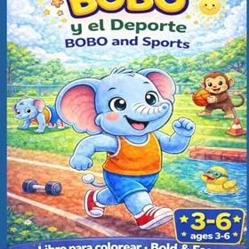 BOBO Y El Deporte Färgläggningsbok för 3-6 år
