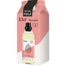 Klar Vaskemiddel Parfymefri 750 ml