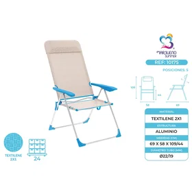 Marbueno Folding Chair Aluminum 10175