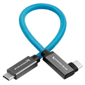 Kondor KON-USBC USB-C to USB-C High Speed Cable 22 cm Right Angle