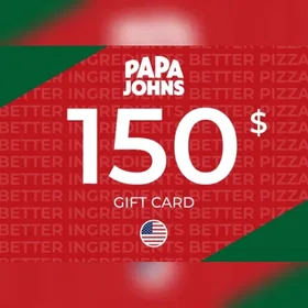 Papa Johns Gavekort 150 USD