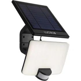 Luceco LEXSF15B40 Solar LED Floodlight with PIR Motion Sensor (1500lm, 11W)