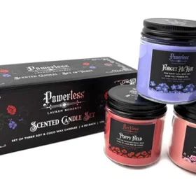 Insight Editions Powerless Trilogy Scented Glass Candle Set 3pcs