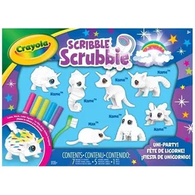 Crayola Scribble Scrubbie Unipets Leke- og håndverksett