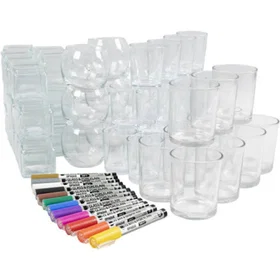 Creativ Company Ljusglas med porslinspenna 97418