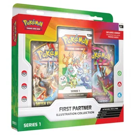 Pokémon First Partner Illustration Collection Series 1 Keräilykortit Laatikko