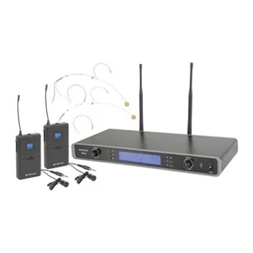 Citronic Ru210H Dual Wireless Neckband/Tie Clip Microphone System