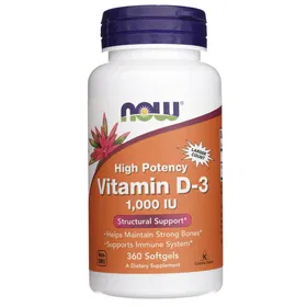 Now Foods 1000IU Vitamin D-3 360 Capsules