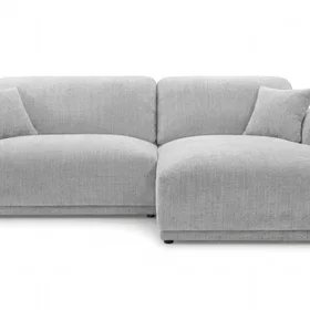 Casanova Canapé d'angle en tissu chenille 3 places