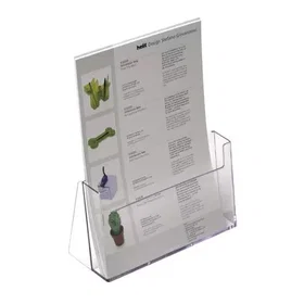 Helit Présentoir de brochures A4 transparent