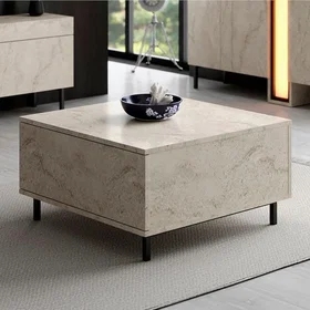 Hanah Home Sofabord Paris 75x40x75 cm Melamin|Jern|Spånplater