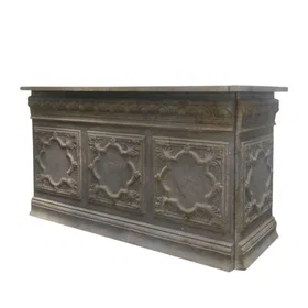 Chemin de Campagne Buffet Antique Étagère en Fer 217x76x118cm