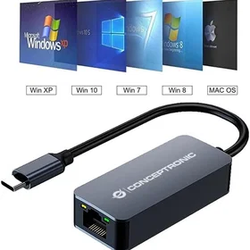 Conceptronic ABBY12GC USB-C till 2.5GbE Nätverksadapter