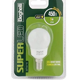 Beghelli 56890BL F E14 Blanc Chaud 3000K 450lm 5W