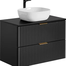 Comad SET -ADB B 80 CM SMILE 40 Ensemble de salle de bain MDF COM-ADELBLACKSET7