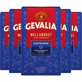 Gevalia Mellanrost Koffeinfri 12x425g (Malet Kaffe)