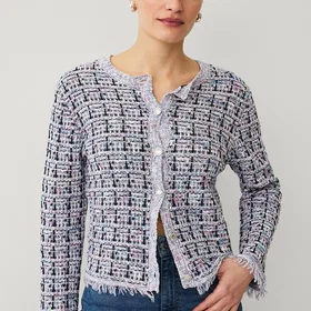Ellos Collection Strukturstickad Cardigan (Dam)