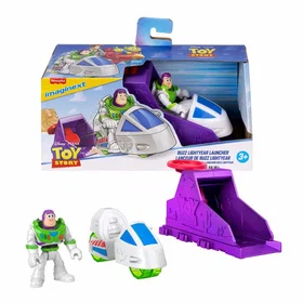 Imaginext Toy Story Launcher with Woody Buzz Lightyear and Aliens on Motorcycles