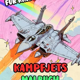Kampfjets Malbuch För Barn