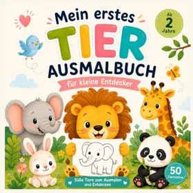 Mein Erstes Tier-Ausmalbuch Färgläggningsbok för Barn