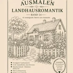 Gemütlich Ausmalen - Landhausromantik Färgläggningsbok