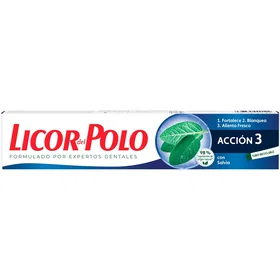 Licor del Pol Action 3 med Salvia Naturlig Tannkrem